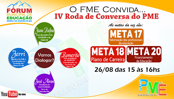 IV Roda de Conversa do PME de Serra do Ramalho