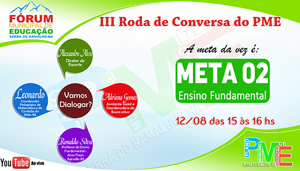 III Roda de Conversa do PME de Serra do Ramalho