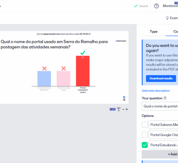 Atividade 5 – Mentimeter: eu interajo, tu interages e nós aprendemos!